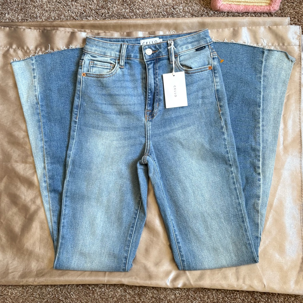 Cello High Rise Flare Jeans Size 1